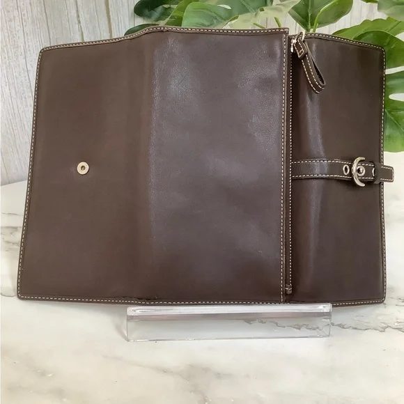 GUC Coach Vintage Soho Brown Leather Women's Wallet - Picture 7 of 8
